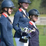 Millie Allen, Amy Inglis et Faye Adams, triplé britannique dans le Grand Prix du CSIOP du BIP en 2013 - ph. Camille Kirmann