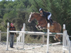 Tressy Muhr et Milford de Grangues au paddock - ph. Julie Bismut