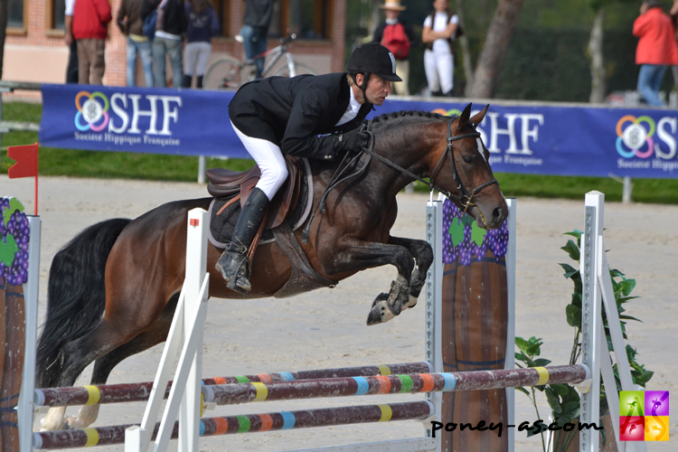 Actif d'Argent, champion des 4 ans D et Vincent Mandron - ph. Pauline Bernuchon