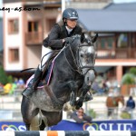 L'étalon Ulior de Bélébat (Minotauros, Swb) et Nathalie Blondel - ph. Pauline Bernuchon