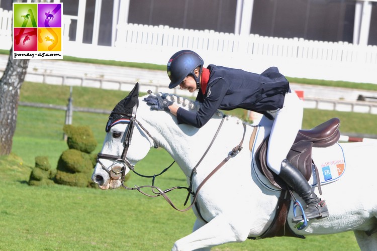 Camille Condé Ferreira et Pumkins Pondi, après leur barrage du GP du CSIOP du BIP en 2015 - ph. Pauline Bernuchon