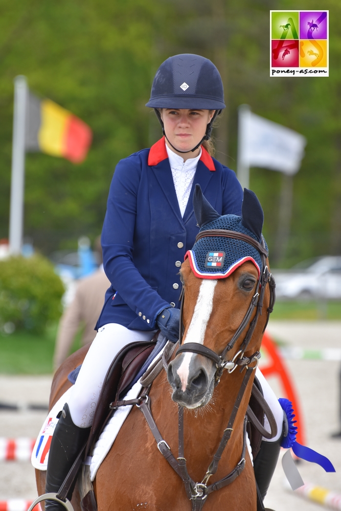 Charlotte Lebas et Quabar des Monceaux, ici à Opglabbeek - ph. Poney As