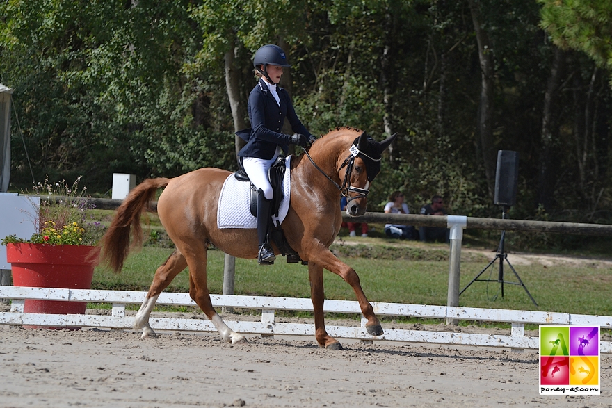 Delyr des Bourdons, champion des 4 ans avec Jade Leborgne - ph. Pauline Bernuchon