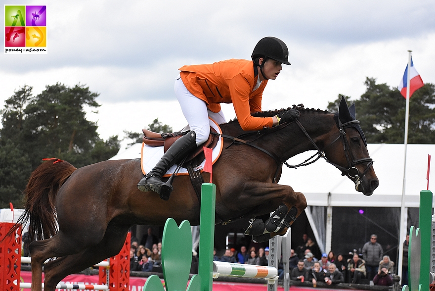 Mart Ijland (Ned) et Fantasia, ici dans la Coupe des nations - ph. Pauline Bernuchon.