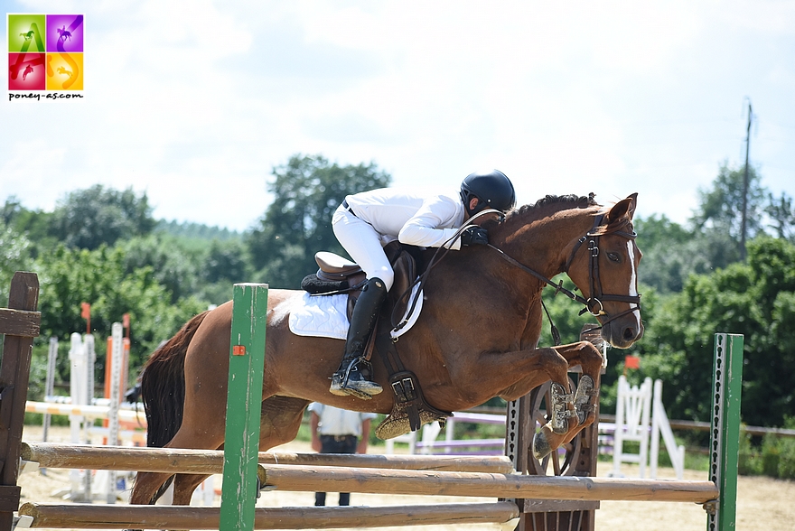 Baptiste Nebout et Vivacious Dew Drop - ph. Poney As