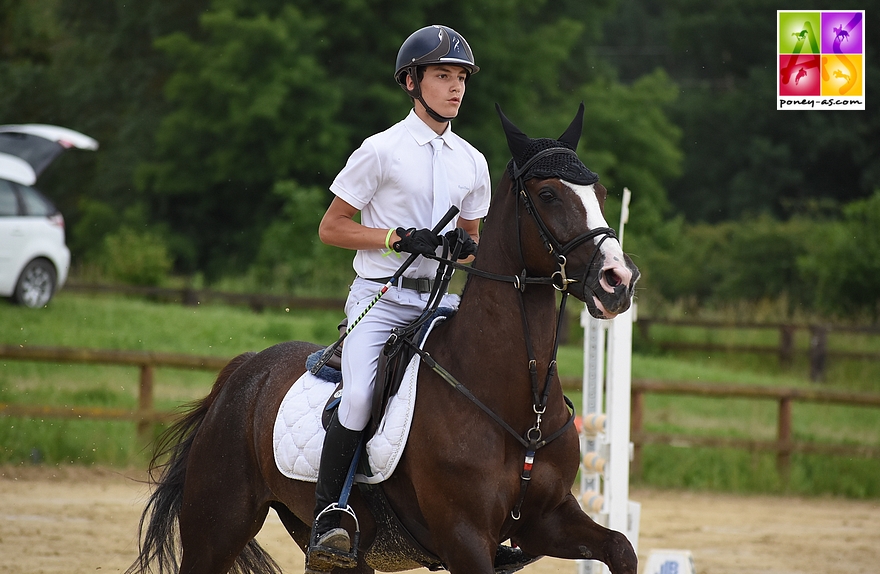 Gaétan Couzineau et Perle du Boisdelanoue - ph. Poney As