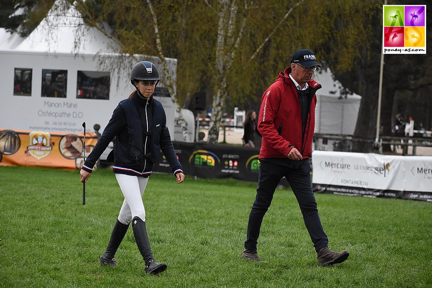 Première Coupe des nations de Léane : Fontainebleau. Ici à la reconnaissance - ph. Poney As