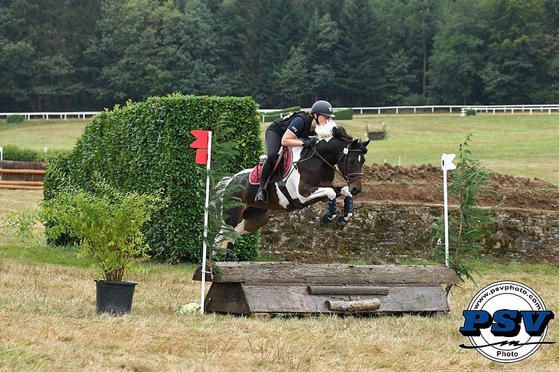 Extrazia de Caux sous la selle de Céline Salles, championne des 4 ans - ph. PSV