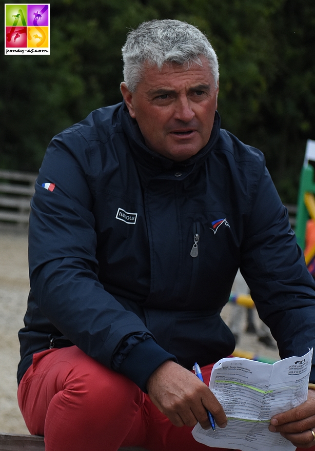 Le sélectionneur national Olivier Bost a pu observer ce week-end une quarantaine de couples chez lui, au Haras des Brulys - ph. Poney As