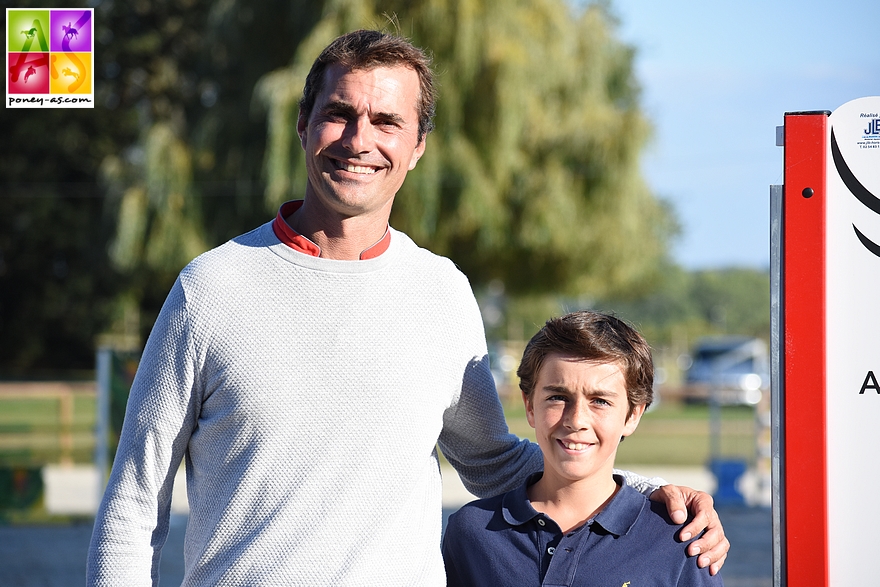 Charles Magaud et Nicolas Delmotte, à l'occasion de l'inauguration de la carrière de la MFR de Fonteveille - ph. Poney As