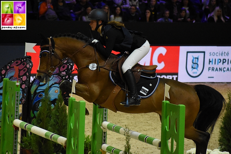 Romane Orhant et Quabar des Monceaux, 7e du Grand Prix - ph. Poney As