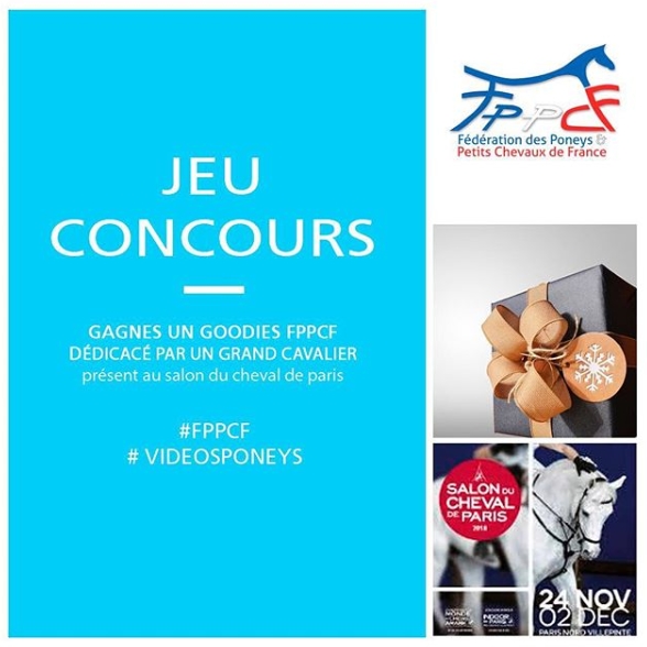 Jeu concours FPPCF Salon du Cheval de Paris