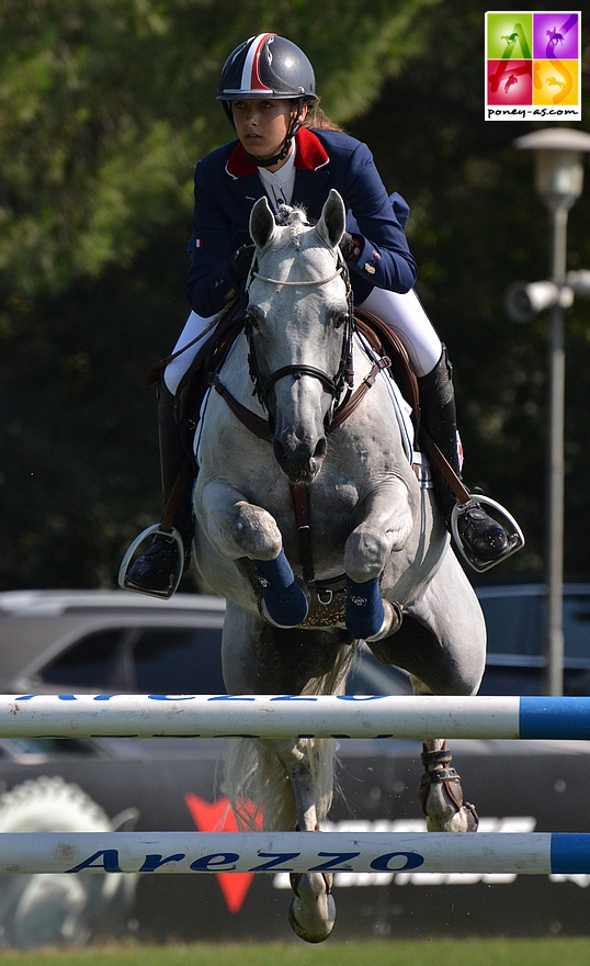 Jimmerdor et Mégane Moissonnier aux championnats d'Europe d'Arezzo en 2013 - ph. Poney As