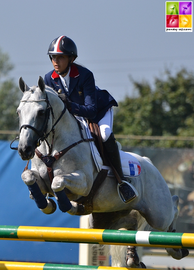 Jimmerdor et Mégane Moissonnier aux championnats d'Europe d'Arezzo en 2013 - ph. Poney As