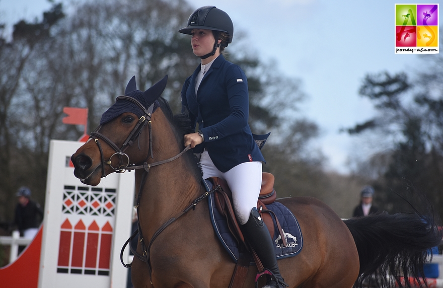 Lou Morali ce week-end à Jardy avec Charlie Anguerny qu'elle présentait dans l'As Elite - ph. Poney As