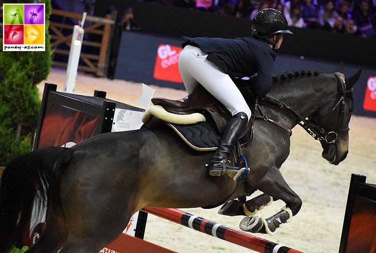 Louise Sadran et United des Islots, dans le Grand Prix du CSIP de Lyon - ph. Poney As