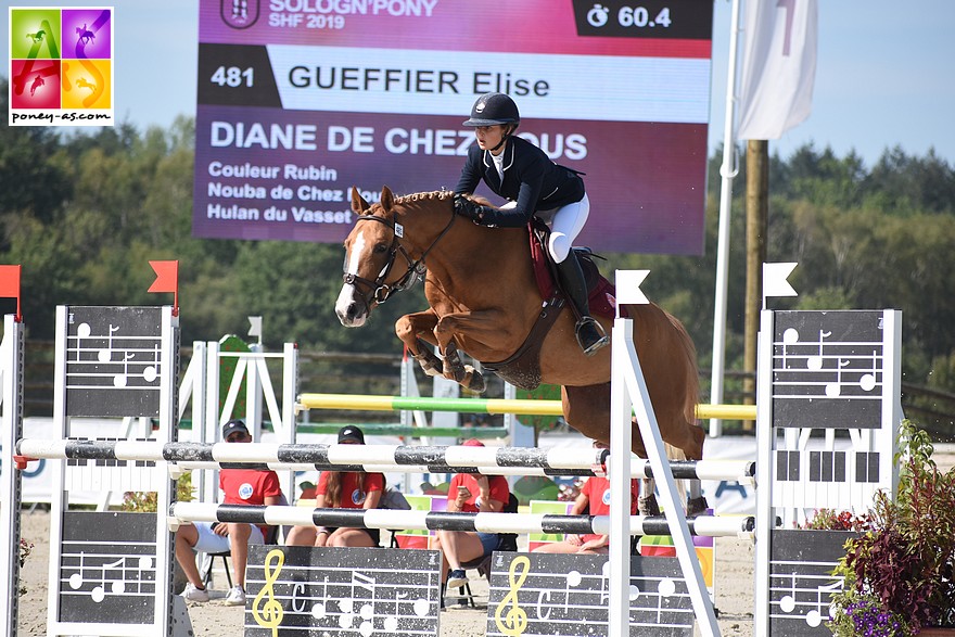 Diane de Chez Nous et Elise Gueffier - ph. Poney As