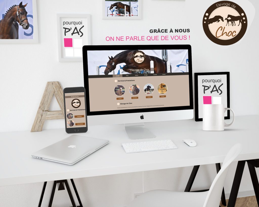Nouveau site Internet pour l'Elevage de Choc - création Pourquoi P'AS