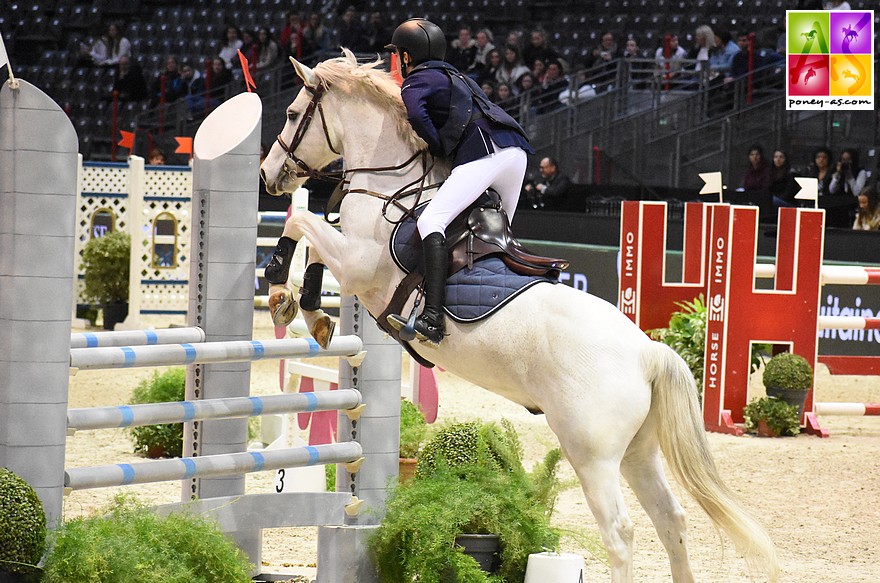 Après la Super As de Paris, Mathis Vallat et Udix d’Isky s’offrent l’épreuve phare de la TDA de Macon – ph. Poney As