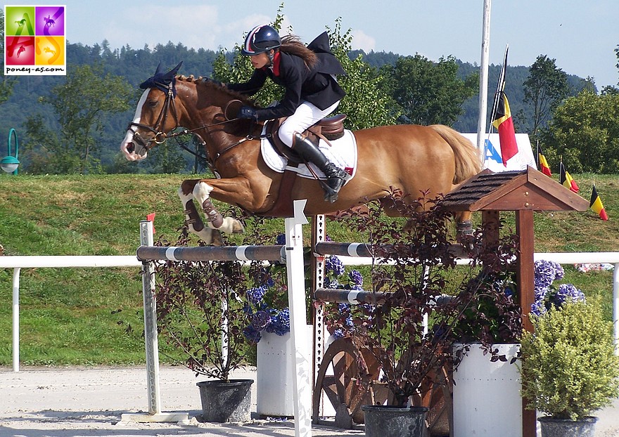 Avenches 2008 : Fanny Skalli et Milford de Grangues prennent le départ de leur premier championnat d’Europe - ph. Poney As