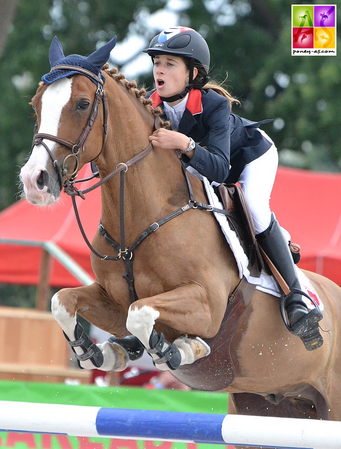 Avec Milford de Grangues, Tressy Muhr a décroché une 8e place ex aequo dans la finale individuelle des championnats d'Europe de Jaskowo en 2011- ph. Poney As