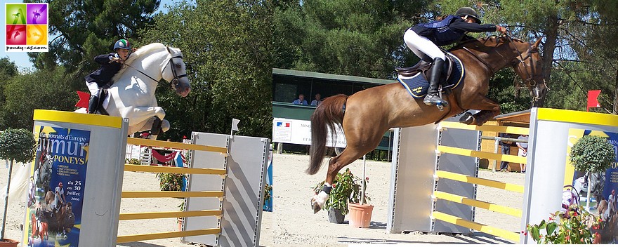 Dexter et Queen, classés respectivement 7e et 5e de la finale individuelle de CSO - ph. Poney As