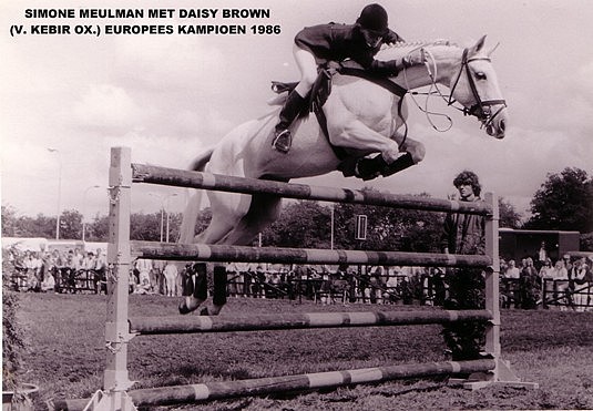 Simone Meulman et Daisy Brown aux championnats d'Europe de San Remo en 1986 - ph. coll. vd Laar