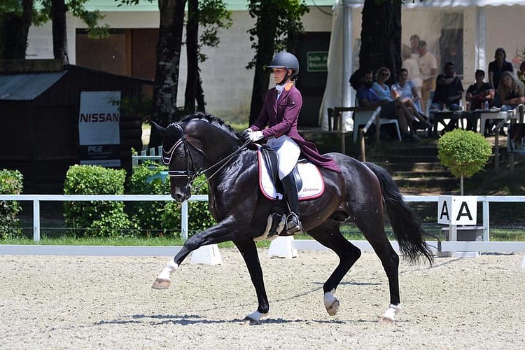 Royan 2017 : Alizée et l'étalon Quaterbold du Payrol - Royan 2017 - ph. Céline Chabay