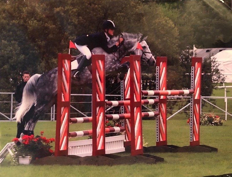 Nicolas Porte et Ulma du Latou lors des championnats d’Europe de Necarne Castle en 2003 – ph. collection privée