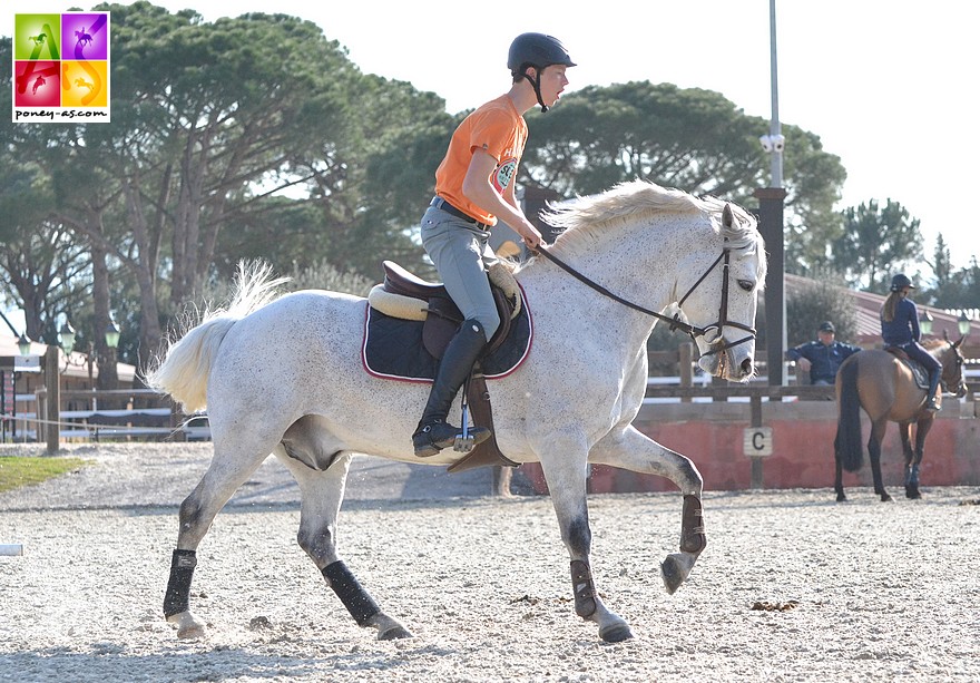 Toujours à Vidauban, Édouard et Roughan Sparrow terminent 2e du Grand Prix - ph. Poney As