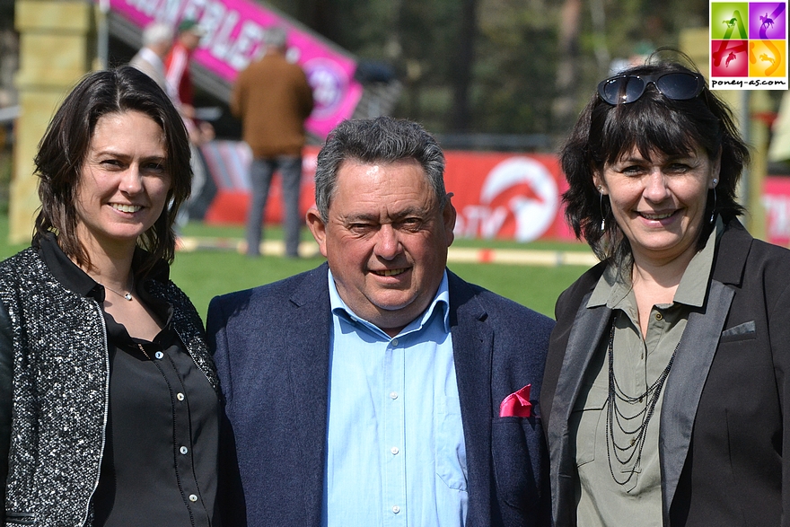 L'équipe AMC, André, Mélanie et Christelle Bonneau - ph. Poney As