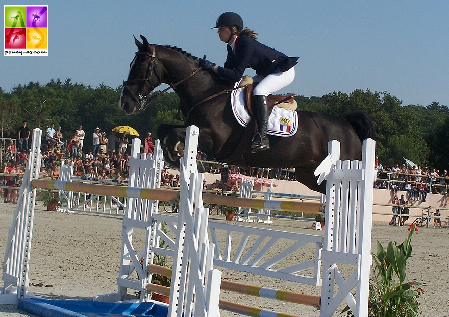 Julia Dallamano et Black Devil en 2006 - ph. Poney As