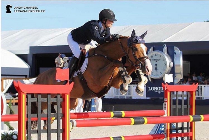 Soory de l'Hallali a permis à Zoé Conter de participer à son premier CSI 5* à Saint Tropez, en Juin 2016 – ph. Andy Chansel