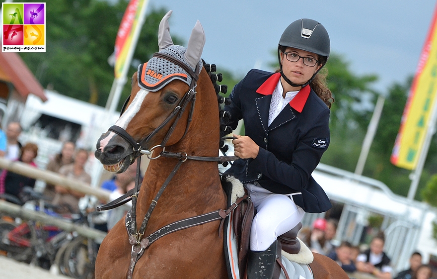 Quabar et Ninon à Lamotte-Beuvron. La détermination d'un couple fusionnel - ph. Poney As