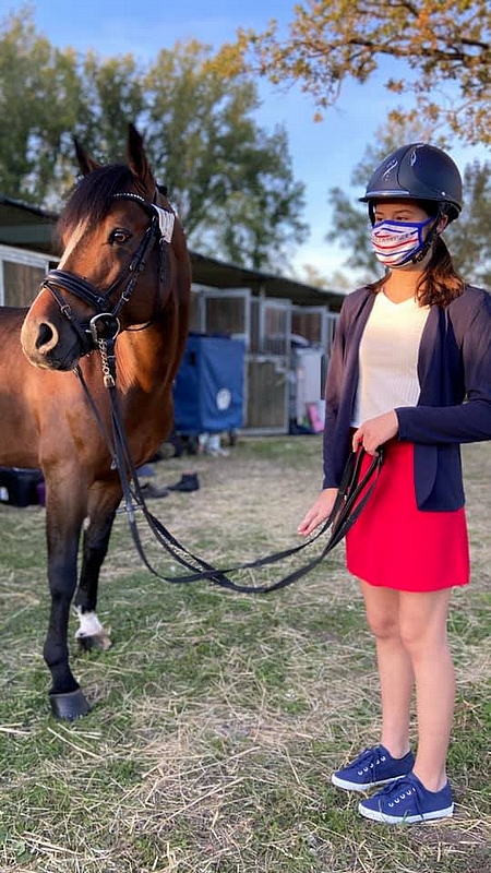 Maé Rinaldi et Boston du Verdon ont dominé de bout en bout le CCIP de Montelibretti. Leur première sélection internationale se solde par une très belle victoire – ph. coll. privée