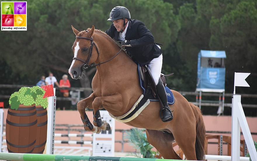 L’étalon Pfs Flamingo Sereld'Hel termine 2e associé à Mathieu Laisney – ph. Poney As