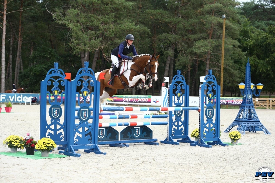 Faire naitre des chevaux et poneys de sport est une passion pour Virginie Lefebvre, surtout lorsqu’ils sont pies ! – ph. PSV