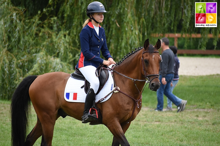 Pour leur première année en Grand Prix, Virtuose Teakitina et Chloé Gualtieri ont réalisé une incroyable saison conclue par un accessit individuel aux championnats d'Europe de CCE en Pologne - ph. Poney As