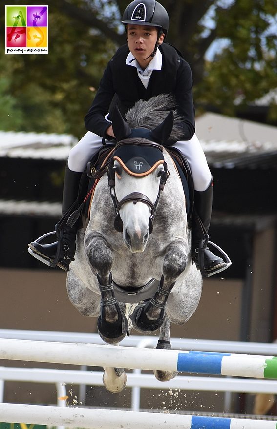 Nohlan Vallat s’impose avec Cadix de Verduizant dans la Vitesse - ph. Poney As