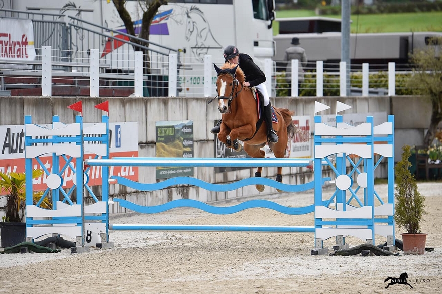 L'Autrichien David Gorton-Hülgerth, ici lors du CSIOP de Lamprechtshausen associé à Florian 26, remporte le Grand Prix du CSIOP de Gorla Minore – ph. coll. privée