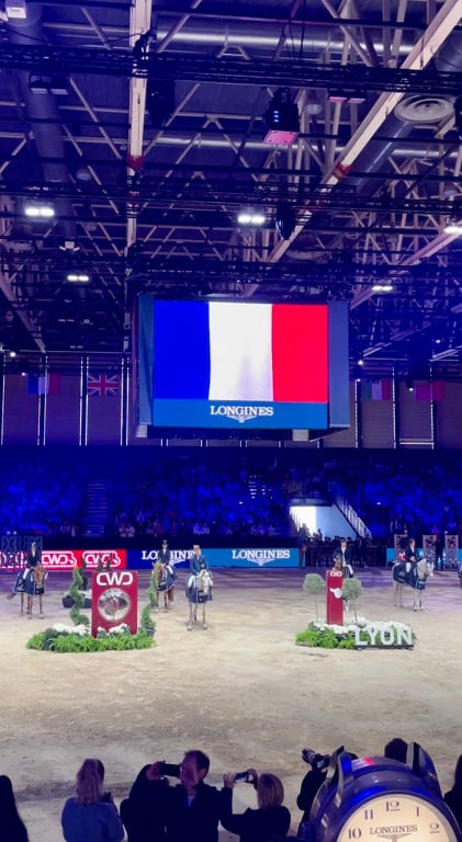 Après leur victoire hier dans l'épreuve de vitesse, Nohlan Vallat et Daenerys d'Hurl'Vent ont réédité dans le Grand Prix à 1,35m du CSIP PJT de Lyon ! - ph. Poney As